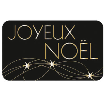 Étiquettes cadeaux adhésives Joyeux Noël - Étiquettes cadeaux adhésives