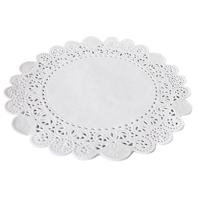 Rond Blanc Dentelle pâtisserie ø15cm - Paquet de 250 - Semelles à gâteaux