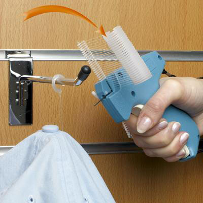 Attache étiquette crochet en J pour pistolet textile aiguille standard 35mm - Boîte de 5000 - Attaches pour pistolet textile-1