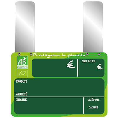 Étiquettes fruits et légumes bio, à pattes - Étiquettes à pattes