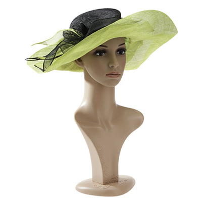 Tête femme avec torse plastique H 52 cm - Chair - Têtes-1