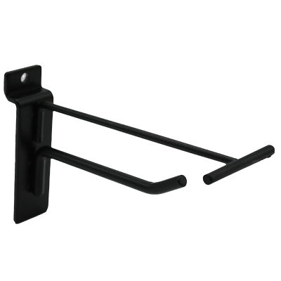 Tiges simples noir sablé - L 10 cm - avec tige pour porte-étiquette - Broches