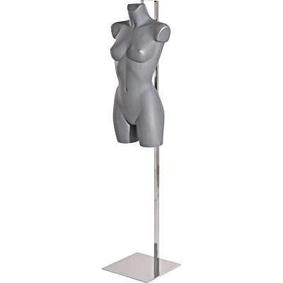 Buste femme plastique H 82 cm - Gris - Bustes ECO-11