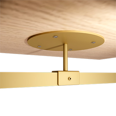 Support pour tablette - Or - ø 16 x H 8,8 cm - Ligne Square 25 or-1