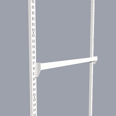 Barre de charge L 60 cm blanc tube section 30x15mm - Ligne Square 25 blanc-1