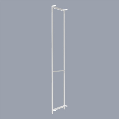 Cadre latéral Square H 240 cm x P 46,4 cm blanc sable – Set de 2 - Ligne Square 25 blanc