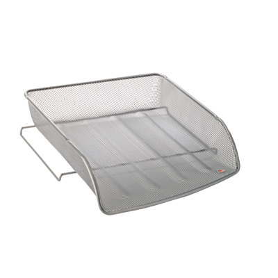 Corbeille à courrier métalmesh gris 35 x 34 x 6,5 cm  - Corbeilles à courrier et revues