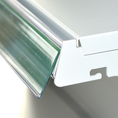 Porte-étiquettes plastique - Ligne Store blanc pas de 25 mm-4