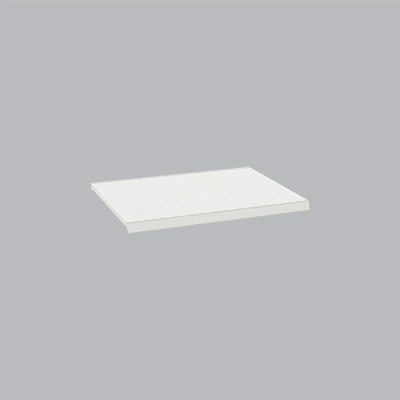 Tablette tôle monobloc - Ligne Store blanc pas de 25 mm