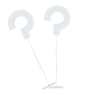 Attache étiquette crochet en J pour pistolet textile aiguille standard 19mm - Boîte de 5000 - Attaches pour pistolet textile