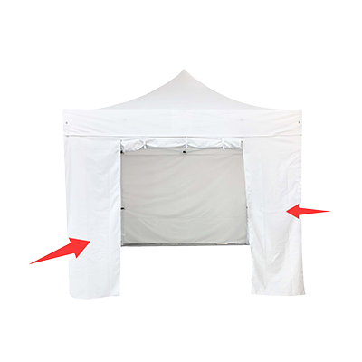 Lot complet murs pour tente pliante 300x300 cm - blanc - 300 g/m² - Tentes pliantes, Barnums pliants