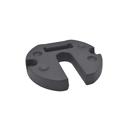 Poids de lestage rond en fonte de 15 kg pour parasol de marché, tente et barnum - noir - Poids pour parasol