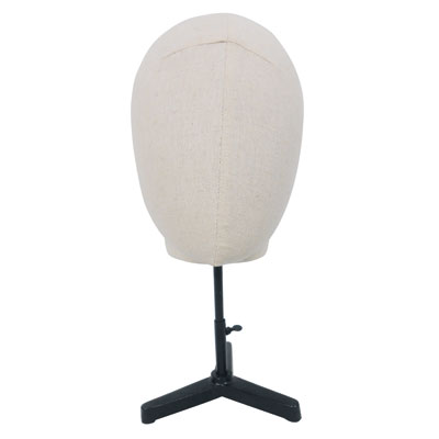 Tête homme vintage lin/fibre de verre ø 20 x H 38 cm - Têtes