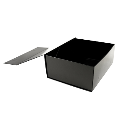 Boîtes aimantées - noir brillant - L 27 x P 21 x H 10,5 cm - par 5 - Boites aimantées-3