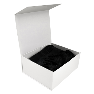 Boîtes aimantées - blanc brillant - 16 x 16 x H 6 cm - par 5 - Boites aimantées-4