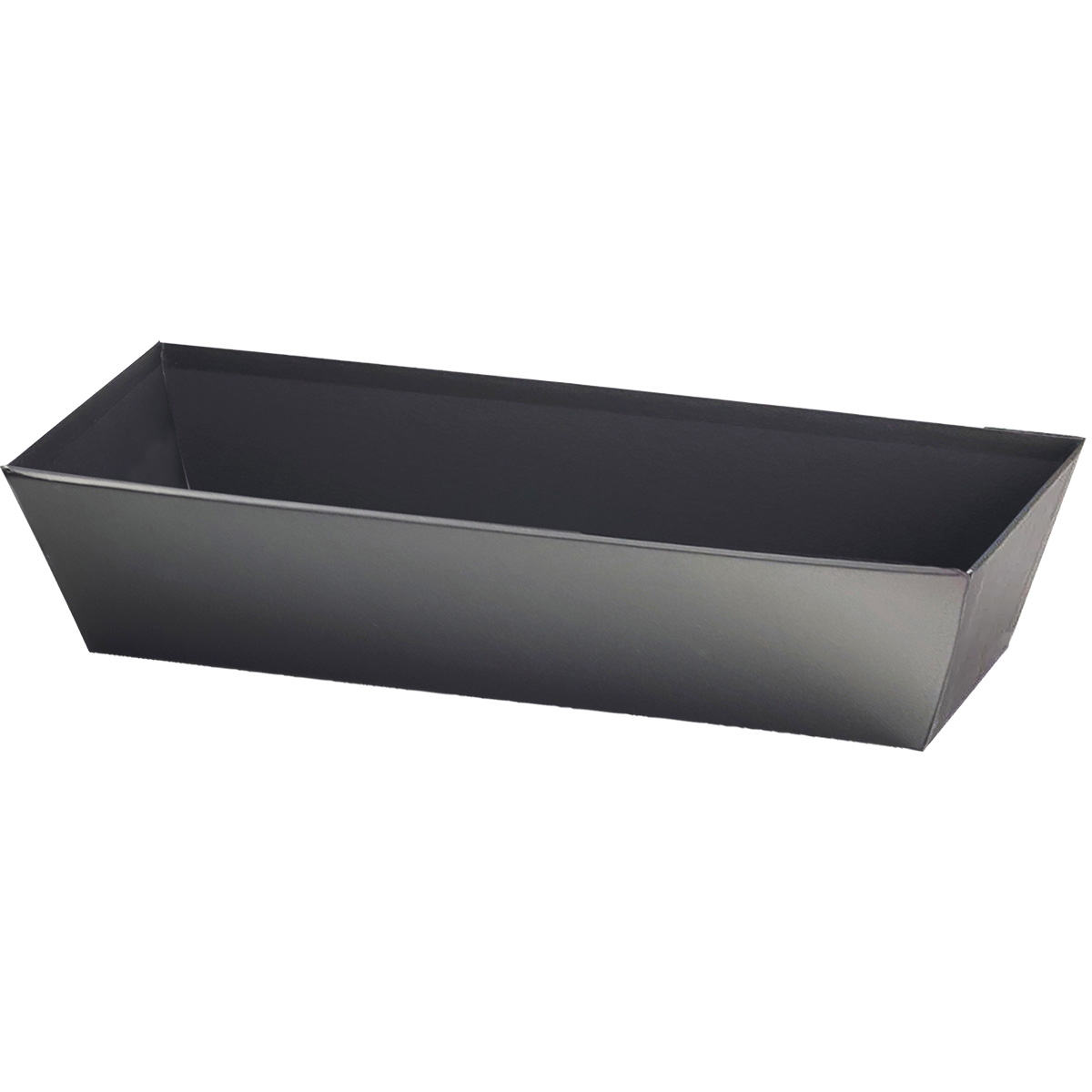 Corbeille carton rectangulaire noir 24 x 10 x 6 cm, paquet de 10 - Corbeilles carton
