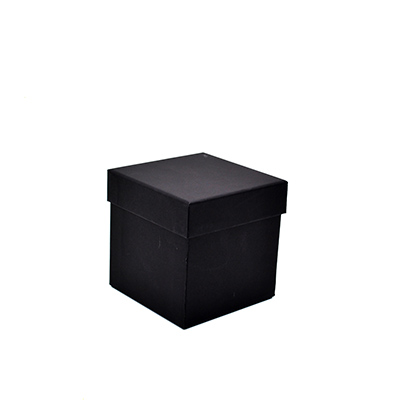 Boîte carrée kraft à couvercle amovible - 12 x 12 x 12 cm - Boites cloches