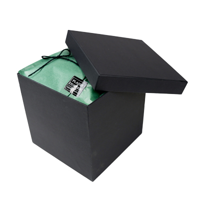 Boîte carrée kraft à couvercle amovible - 20 x 20 x 20 cm - Boites cloches-5