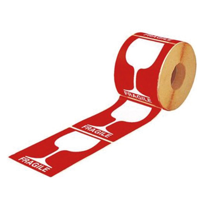 Étiquettes d'expédition Verre / Fragile 12 x 8 cm - Marquage d'expédition