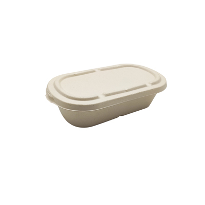 Couvercle bagasse pour boîtes à compartiment 24 x13,5 x 1,1 cm - Paquet de 50 - Lunchbox et plateaux repas-3