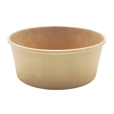 Saladiers ronds en kraft naturel - Saladiers