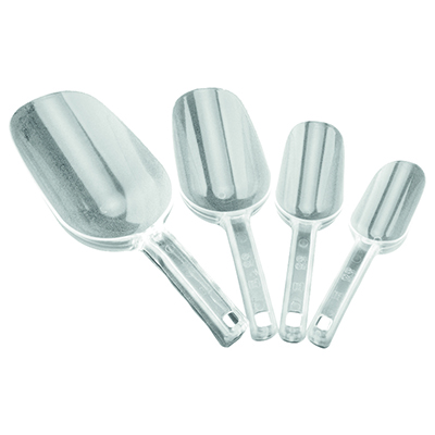 Pelle doseuse polycarbonate transparente 140 ml - Bacs Traiteur-1