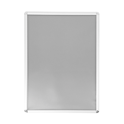 Cadre clic clac aluminium - Cadre clipsable - A0 - gris - angles arrondis - Porte-visuels muraux - à suspendre