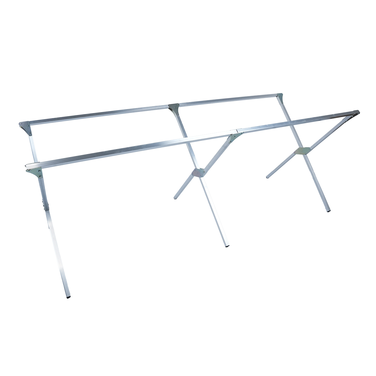 Lit de camp alu pliant 200 x 75 x 75 cm - Etalages de marché-1