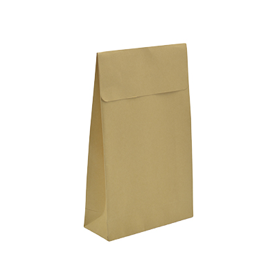 Pochette cadeau kraft brun adhésive 14+5,5x23 cm – Paquet de 50 - Pochettes cadeaux luxe