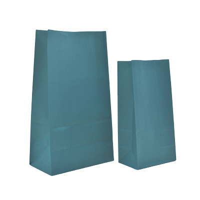 Pochette cadeau SOS kraft bleu wendy 13x8x24 cm 70 g/m² - Paquet de 250 - Pochettes SOS kraft-1