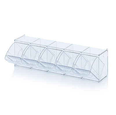 Bac 5 tiroirs basculants 60 x 13,3 x 16,4 cm - Blocs tiroirs-3