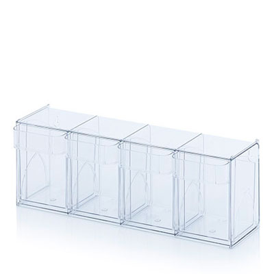 Bac 4 tiroirs basculants 60 x 16,8 x 20,7 cm - Blocs tiroirs