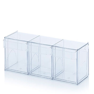 Bac 3 tiroirs basculants 60 x 19,7 x 24 cm - Blocs tiroirs