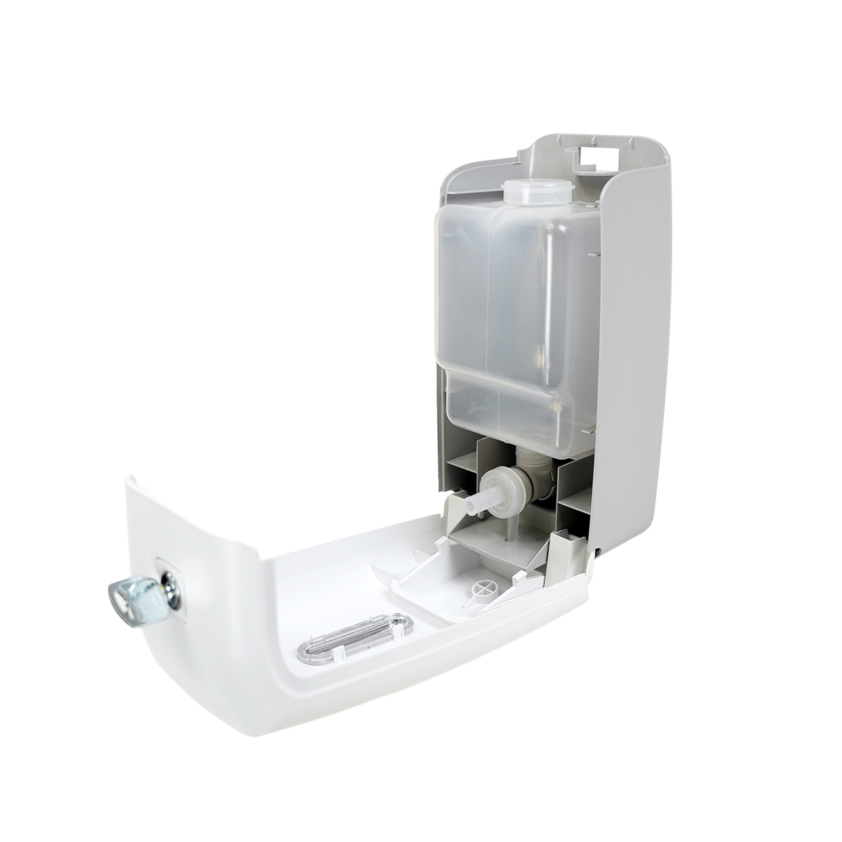 Distributeur de savon liquide mural professionnel ABS 800ml blanc - Distributeur de savon-4