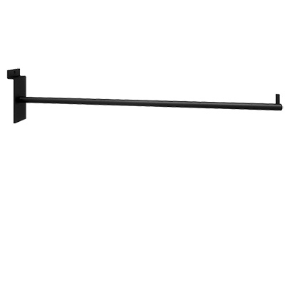 Bras droit noir sablé - L 40 cm - tube ø 10 mm - pour panneaux rai - Bras