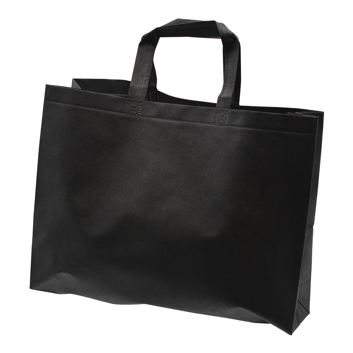 Sac cabas polypropylène non tissé noir 40+10x30 cm - Sacs non tissés-3