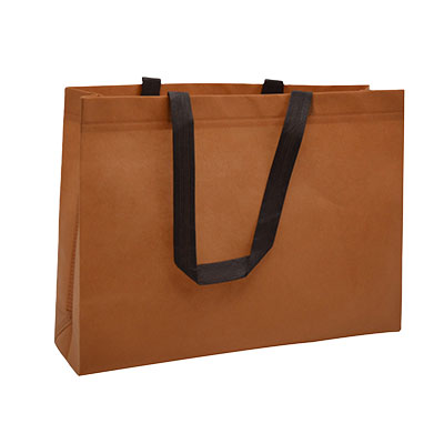 Sac cabas polypropylène non tissé terracotta 40+10x30 cm - Sacs non tissés