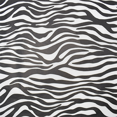 Papier de soie imprimé zèbre 50x70cm 17g/m² – Paquet de 120 feuilles - Papiers de soie