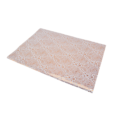 Papier de soie motif arabesque doré à chaud 50x70cm 17g/m² – Paquet de 120 feuilles - Papiers de soie-1