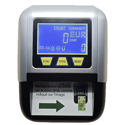 Compteur de billets Euros et détecteur de faux - sur secteur - Détecteurs de faux billets - Compteurs pièces et billets