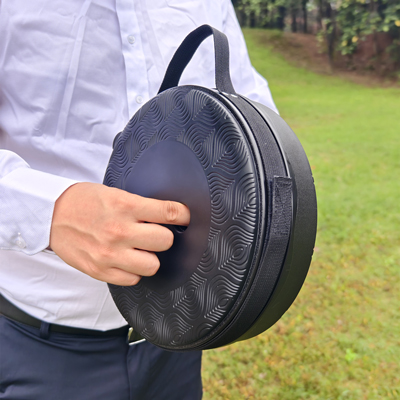 Tabouret télescopique pliant noir plastique Ø25cm H45cm, coussin intégré - Tabourets marchepieds-13