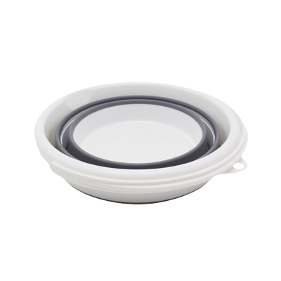 Seau pliable 12L avec poignée ergonomique plastique blanc / gris - Lavage sols-2