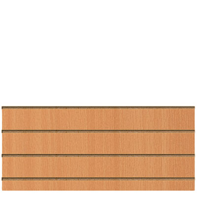 Panneau rainuré Hêtre Naturel, entraxe 15 cm - Ligne Memphis