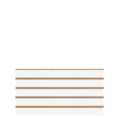 Panneau rainuré Blanc Craie, entraxe 10 cm - Ligne Memphis
