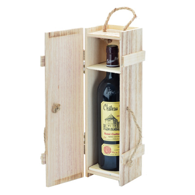 Caisse en bois 1 bouteille - Coffrets pour bouteilles de vin, Boîtes pour bouteilles de vin-1