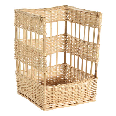 Claie à pain rectangulaire en osier 36 x 36 x 50 cm - Vanneries