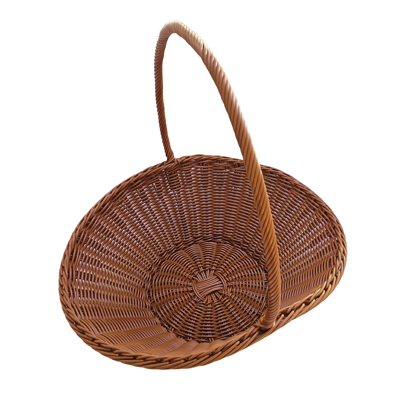 Panier papillon de présentation tressé plastique 46 x 37 x 42 cm - Vanneries