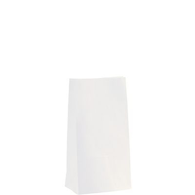 Sac SOS kraft blanc 12,5 + 7,5 x 24,5 cm, paquet de 250 - Sacs SOS