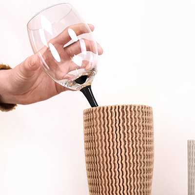 Manchon carton de bouteille 30 cm Ø 7,5 cm brun - Protection colis, Calage colis-3