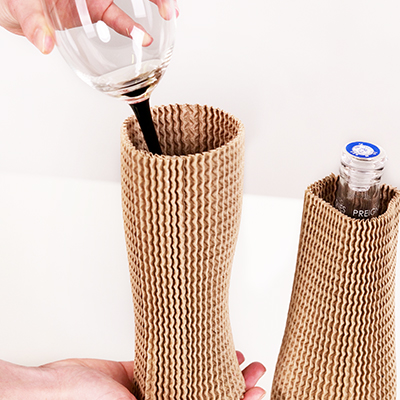 Manchon carton de bouteille 30 cm Ø 7,5 cm brun - Protection colis, Calage colis-5